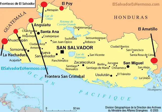 fronteras en El Salvador