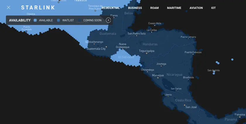 internet starlink El Salvador