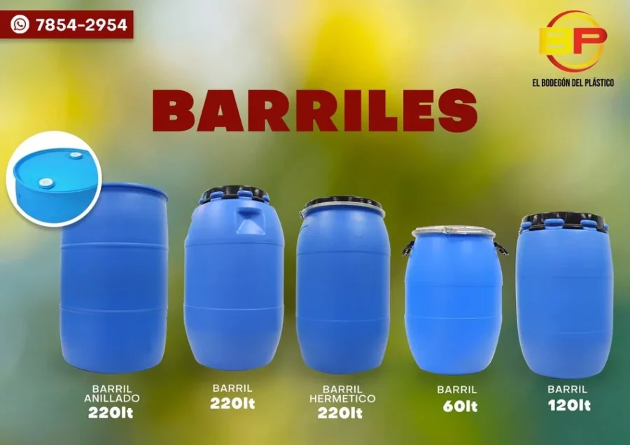 barriles plasticos en El Salvador