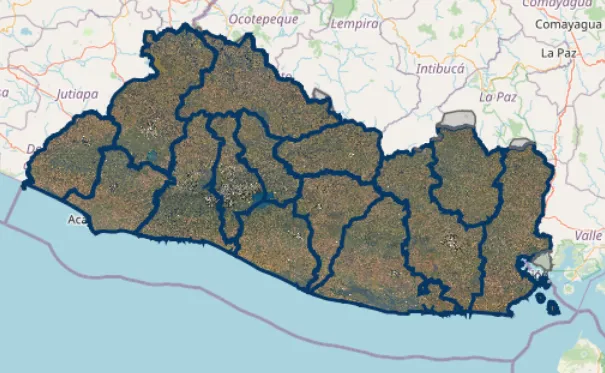 mapa online El Salvador